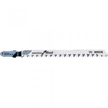 Bosch Professional 5 x Hojas de sierra de calar T 301 BCP Precision para Madera blanda