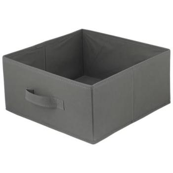 Boîte décorative en carton 31x31x15 gris sombre