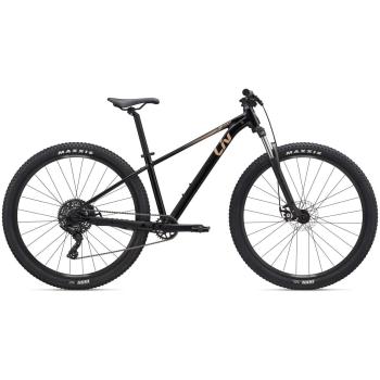 Giant Liv Tempt 4 Women’s 2025 Hard‑Tail MTB, 27.5″ – Gloss Black with Golden Wheat Accent
