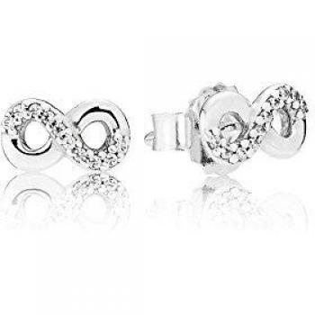 Pendientes de botón de plata para mujer Pandora