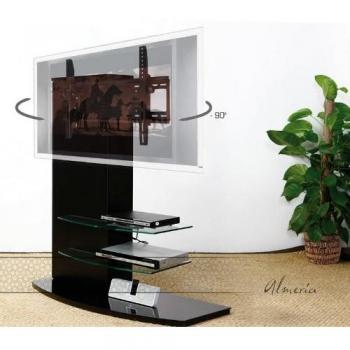Mattglas-Wandsäule Cadiz für Plasma und LCD Monitore mit Ablage