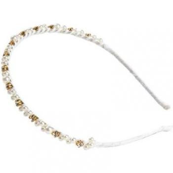 Inca Metal Headband with Multicolor Beads