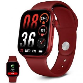 Ksix Urban 5 Smartwatch rojo: Pantalla AMOLED 1.96, Modo Deporte y Salud, Llamadas y Mensajes – 5 días de autonomía