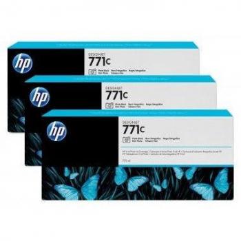 HP 771C Designjet foto zwart Multipack 3 stuks