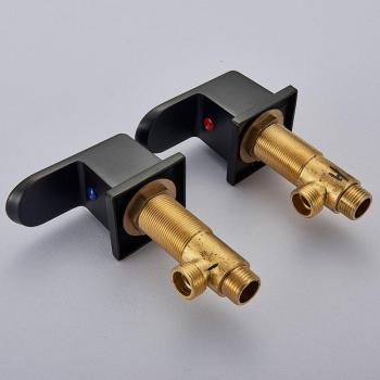 Valve de commande en laiton noir