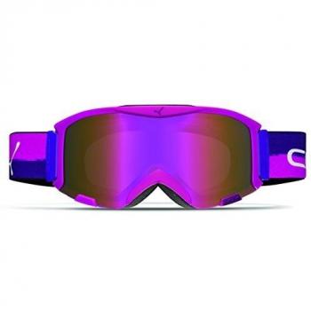 Super Bionic Kids‑Ski‑Brille Cébé – Matte Pink/Purple/White – Größe 5 cm (S)