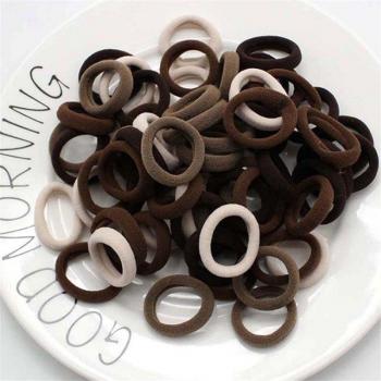 Bandes scrunchie pour filles – 3 cm, 50 unités