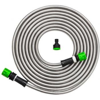 Eyepower 7.5m Silver Flexible Garden Hose