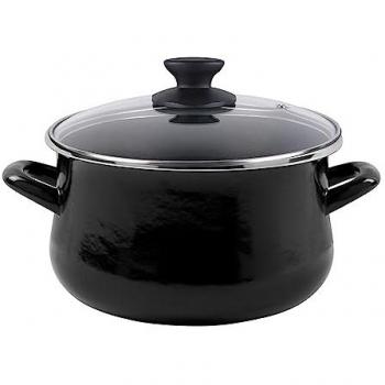 Cocina Black 20 cm: Olla con Tapa de Cristal