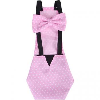 Adjustable Cloth Diaper with Bow Design for Farm Pets
