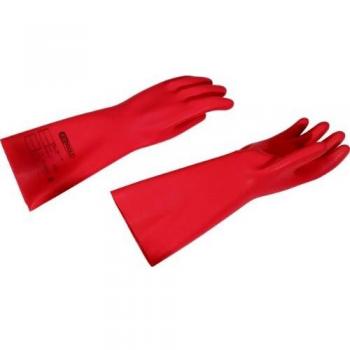 Guanti di protezione per elettricisti, taglia 10, rosso, spessore 1