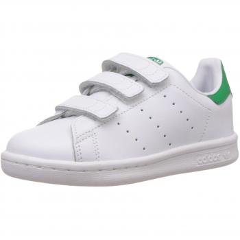 Adidas Stan Smith Kids Velcro 32 Bianco-Verde