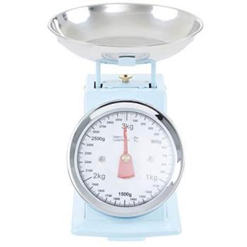 Pastel Blue Retro Stainless Steel Kitchen Scale