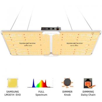Luz de Crecimiento Spider Farmer SF2000 EVO, Samsung LM301H Evo – Plantas de Interior, Vegetales y Flores