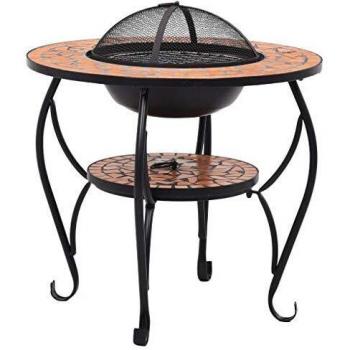 VidaXL Mosaic Fire Pit Table