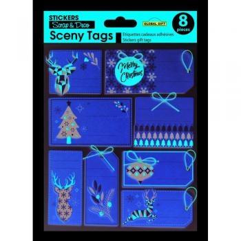 Etichette Regalo Kraft Autoadesive
