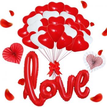 Thickened Heart-Shaped Party Balloons