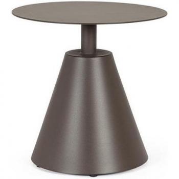 Aloha runder Couchtisch aus Aluminium, Farbe Cocoa