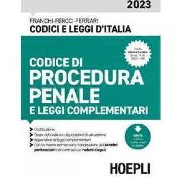 Codice di procedura penale e leggi complementari 2023. Con espansione online
