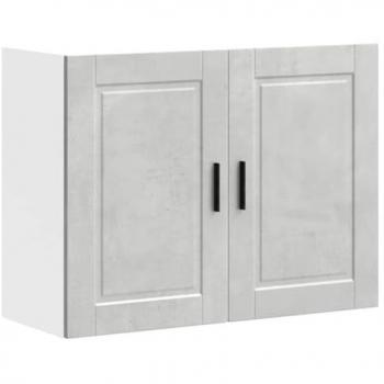 Concrete Grey Kitchen Wall Cabinet Porto by vidaXL