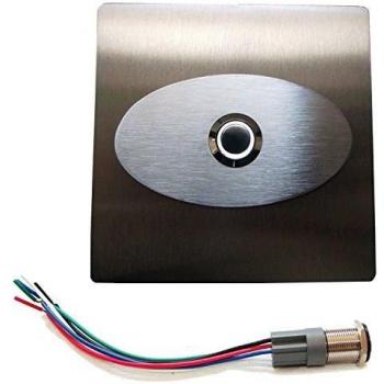Eurosell Unterputz Klingelschild mit LED Taster und Beleuchtung