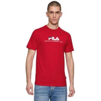 Fila Red Embroidered Crewneck Tee – L
