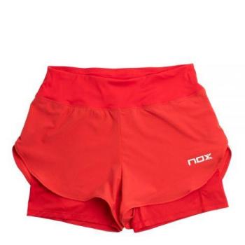 Padel short Nox Fit Pro rosso donna