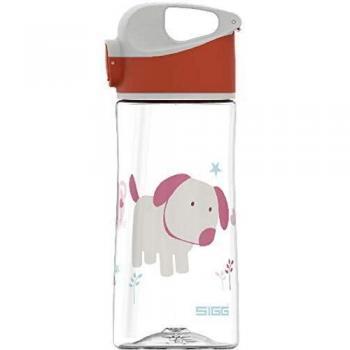 Sigg Drinking Bottle for Kids, Straw Top, Puppy Theme, 450 ml