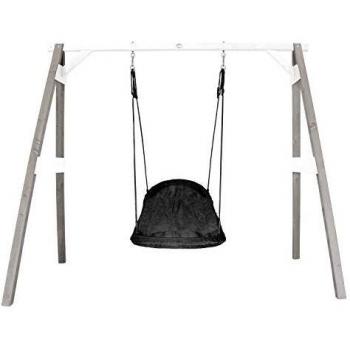 Portique Enfant en Bois FSC avec Balançoire Nid d'Oiseau 100 cm