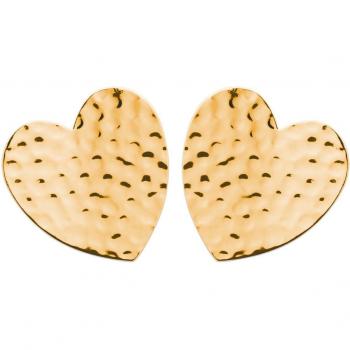 Boucles d'Oreilles 'Coeur d'Or' 20x20 mm