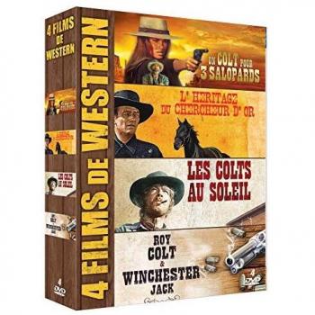 Pack de 4 films Western sur DVD : Les 3 Salopards, L'Héritage du Chercheur d'Or, Les