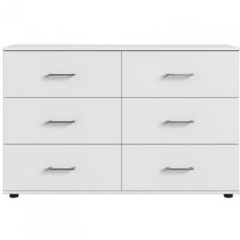 Meuble de rangement design blanc 130x83x41 cm