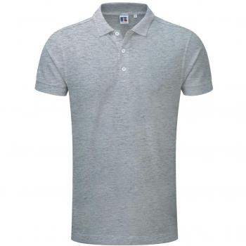 Russell 566M Men’s Short Sleeve Polo – Light Oxford – Large