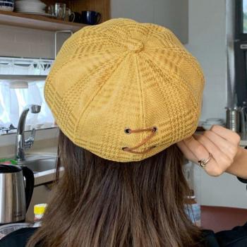 Béret à Motif À Carreaux pour Femme