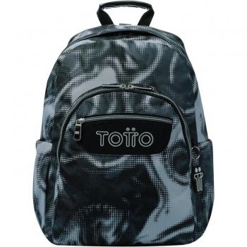 Mochila Totto Acuareles Ondas negra