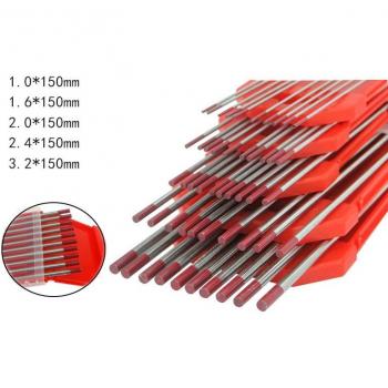 WT20 Wolfram Elektrode 150mm, 10 Stück, rot, für TIG-Schweißen
