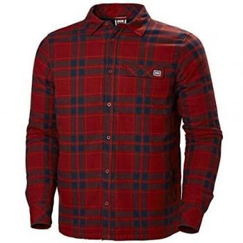 Camiseta Masculina Helly Hansen Lifaloft Flannel 215 Oxblood M