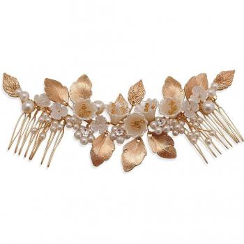 Flower and Leaf Wedding Hair Accessories