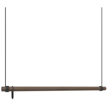 Porte-manteau SWING 110 cm en bois naturel foncé