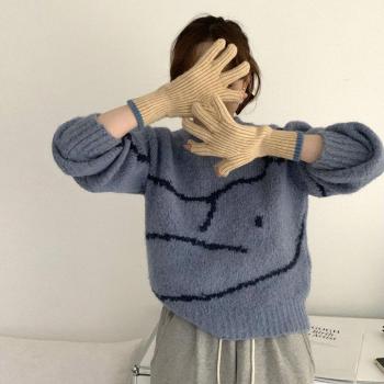 Gants en laine pour femmes, épais, hiver, doigts séparés