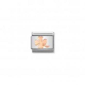 Nomination Classic Composable Rose Gold Four Leaf Clover Charm