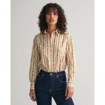 Camisa de mujer Gant Manga Larga 4300241 Beige