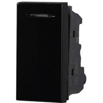 Modulo pulsante, serie Moon, nero, compatibile con serie BTicino Axolute Ettroit AN1001