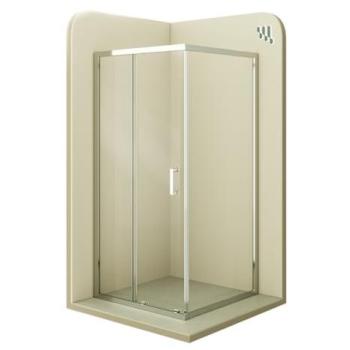 Mampara de Ducha Dora 90 × 140 × 190 cm – Puerta Corriente Reversible y Perfiles Cromados