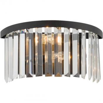 Transparent/Black Cristal Wall Light, Nowodvorski