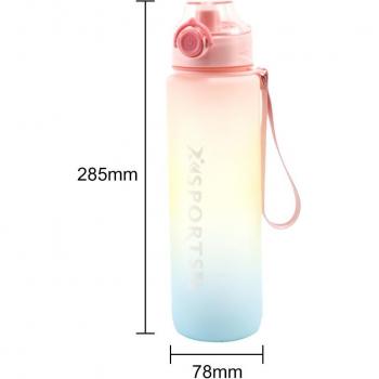 Bouteille d'eau pour fitness 1000ML avec poignée et verrouillage