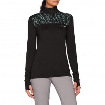 T-shirt VAUDE Base Halfzip Femme Noir XL