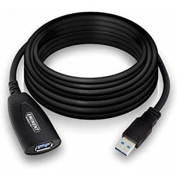 Eminent EM1530 Aktiv-USB‑Extension 5 m (USB 3.1 Gen 1) – Schwarz