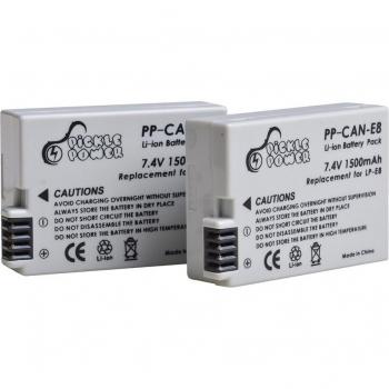 Dual Ladegerät mit 2 LP-E8 Akkus für Canon Kameras