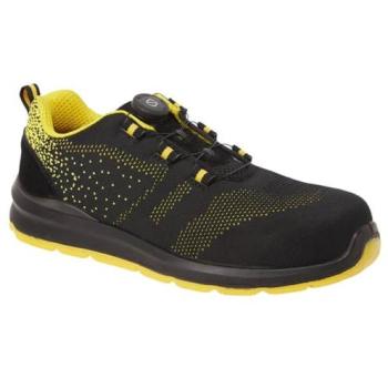 Safety Trainer – Compositelite Wire Lace, Black & Yellow, 5 (US)